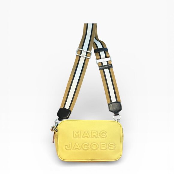 Marc Jacobs Flash Leather Shoulder Bag Lemon - Picture 2 of 14